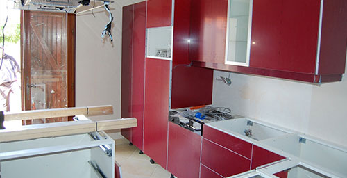 Pose de cuisine , montage meubles